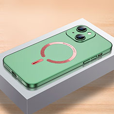 Funda Dura Plastico Rigida Carcasa Mate con Mag-Safe Magnetic QC1 para Apple iPhone 15 Plus Verde