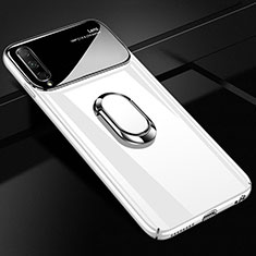 Funda Dura Plastico Rigida Carcasa Mate con Magnetico Anillo de dedo Soporte A01 para Huawei Y9s Blanco