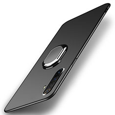 Funda Dura Plastico Rigida Carcasa Mate con Magnetico Anillo de dedo Soporte P01 para Realme X50 Pro 5G Negro