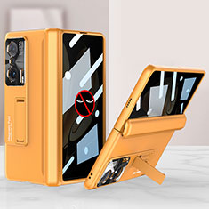 Funda Dura Plastico Rigida Carcasa Mate con Soporte AC3 para Huawei Honor Magic V 5G Naranja