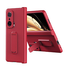 Funda Dura Plastico Rigida Carcasa Mate con Soporte ZL1 para Huawei Honor Magic V 5G Rojo