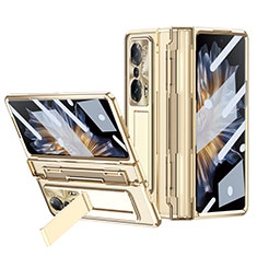 Funda Dura Plastico Rigida Carcasa Mate con Soporte ZL4 para Huawei Honor Magic Vs Ultimate 5G Oro