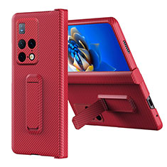 Funda Dura Plastico Rigida Carcasa Mate con Soporte ZL6 para Huawei Mate X2 Rojo