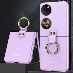 Funda Dura Plastico Rigida Carcasa Mate Frontal y Trasera 360 Grados AC2 para Huawei P50 Pocket Morado