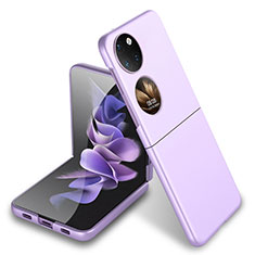 Funda Dura Plastico Rigida Carcasa Mate Frontal y Trasera 360 Grados AC5 para Huawei P50 Pocket Morado