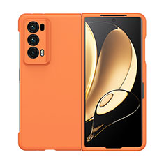 Funda Dura Plastico Rigida Carcasa Mate Frontal y Trasera 360 Grados BH1 para Huawei Honor Magic V2 5G Naranja