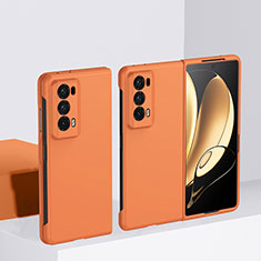 Funda Dura Plastico Rigida Carcasa Mate Frontal y Trasera 360 Grados BH2 para Huawei Honor Magic V2 Ultimate 5G Naranja