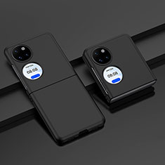 Funda Dura Plastico Rigida Carcasa Mate Frontal y Trasera 360 Grados BH2 para Huawei P60 Pocket Negro