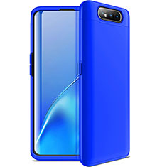 Funda Dura Plastico Rigida Carcasa Mate Frontal y Trasera 360 Grados C01 para Samsung Galaxy A90 4G Azul