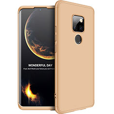 Funda Dura Plastico Rigida Carcasa Mate Frontal y Trasera 360 Grados F01 para Huawei Mate 20 Oro