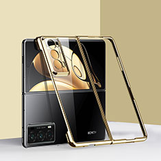 Funda Dura Plastico Rigida Carcasa Mate Frontal y Trasera 360 Grados GK6 para Huawei Honor Magic V2 Ultimate 5G Oro