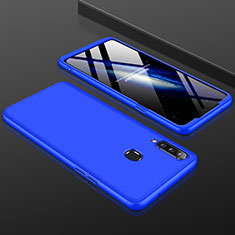 Funda Dura Plastico Rigida Carcasa Mate Frontal y Trasera 360 Grados M01 para Samsung Galaxy A20s Azul