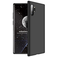 Funda Dura Plastico Rigida Carcasa Mate Frontal y Trasera 360 Grados M01 para Samsung Galaxy Note 10 Plus 5G Negro