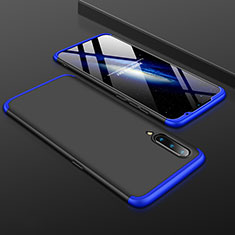 Funda Dura Plastico Rigida Carcasa Mate Frontal y Trasera 360 Grados M01 para Xiaomi Mi 9 Lite Azul y Negro