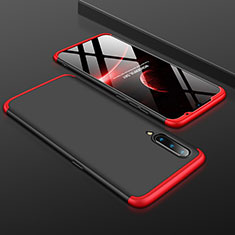 Funda Dura Plastico Rigida Carcasa Mate Frontal y Trasera 360 Grados M01 para Xiaomi Mi 9 Pro Rojo y Negro
