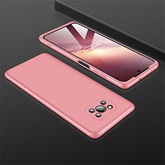 Funda Dura Plastico Rigida Carcasa Mate Frontal y Trasera 360 Grados M01 para Xiaomi Poco X3 Pro Oro Rosa