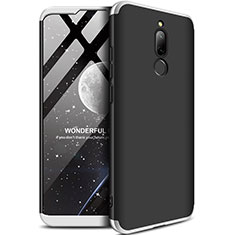 Funda Dura Plastico Rigida Carcasa Mate Frontal y Trasera 360 Grados M01 para Xiaomi Redmi 8 Plata y Negro