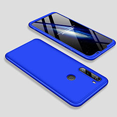 Funda Dura Plastico Rigida Carcasa Mate Frontal y Trasera 360 Grados M01 para Xiaomi Redmi Note 8 Azul