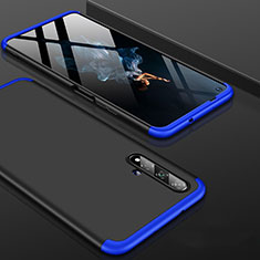 Funda Dura Plastico Rigida Carcasa Mate Frontal y Trasera 360 Grados P01 para Huawei Honor 20S Azul y Negro