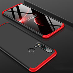 Funda Dura Plastico Rigida Carcasa Mate Frontal y Trasera 360 Grados P01 para Huawei P20 Lite (2019) Rojo y Negro