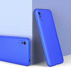 Funda Dura Plastico Rigida Carcasa Mate Frontal y Trasera 360 Grados P01 para Xiaomi Redmi 9i Azul