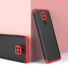 Funda Dura Plastico Rigida Carcasa Mate Frontal y Trasera 360 Grados P02 para Xiaomi Redmi 10X 4G Rojo y Negro