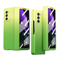 Funda Dura Plastico Rigida Carcasa Mate Frontal y Trasera 360 Grados P04 para Samsung Galaxy Z Fold2 5G Verde