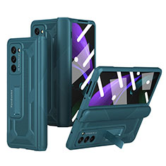 Funda Dura Plastico Rigida Carcasa Mate Frontal y Trasera 360 Grados P06 para Samsung Galaxy Z Fold2 5G Verde