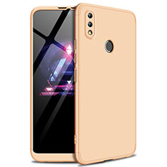 Funda Dura Plastico Rigida Carcasa Mate Frontal y Trasera 360 Grados para Huawei Enjoy Max Oro