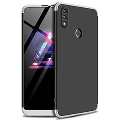 Funda Dura Plastico Rigida Carcasa Mate Frontal y Trasera 360 Grados para Huawei Enjoy Max Plata