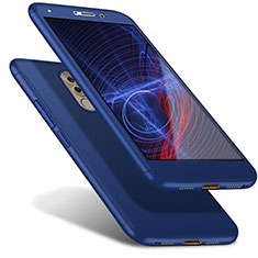 Funda Dura Plastico Rigida Carcasa Mate Frontal y Trasera 360 Grados para Huawei GR5 (2017) Azul