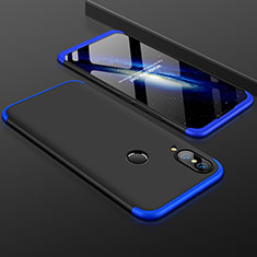 Funda Dura Plastico Rigida Carcasa Mate Frontal y Trasera 360 Grados para Huawei Nova 3e Azul y Negro