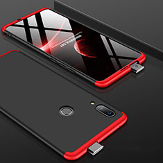 Funda Dura Plastico Rigida Carcasa Mate Frontal y Trasera 360 Grados para Huawei P Smart Z Rojo y Negro