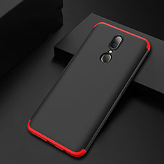 Funda Dura Plastico Rigida Carcasa Mate Frontal y Trasera 360 Grados para Oppo A9X Rojo y Negro