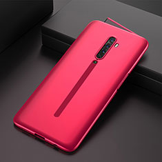 Funda Dura Plastico Rigida Carcasa Mate Frontal y Trasera 360 Grados para Oppo Reno2 Rojo