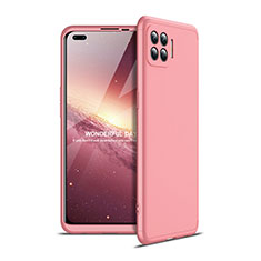 Funda Dura Plastico Rigida Carcasa Mate Frontal y Trasera 360 Grados para Oppo Reno4 Lite Oro Rosa