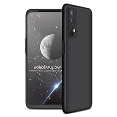 Funda Dura Plastico Rigida Carcasa Mate Frontal y Trasera 360 Grados para Realme Narzo 20 Pro Negro