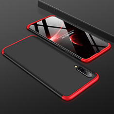 Funda Dura Plastico Rigida Carcasa Mate Frontal y Trasera 360 Grados para Samsung Galaxy A30S Rojo y Negro