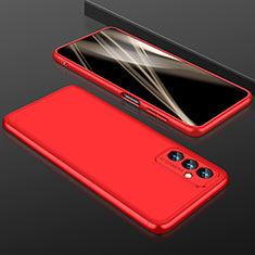 Funda Dura Plastico Rigida Carcasa Mate Frontal y Trasera 360 Grados para Samsung Galaxy A34 5G Rojo