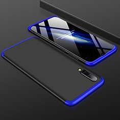 Funda Dura Plastico Rigida Carcasa Mate Frontal y Trasera 360 Grados para Samsung Galaxy A50S Azul y Negro