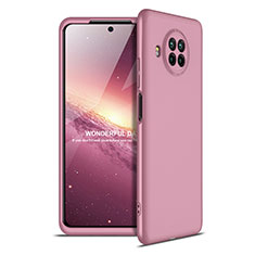 Funda Dura Plastico Rigida Carcasa Mate Frontal y Trasera 360 Grados para Xiaomi Mi 10i 5G Oro Rosa