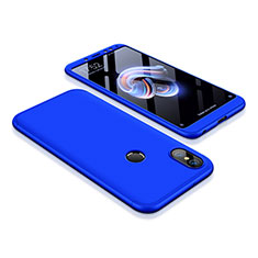 Funda Dura Plastico Rigida Carcasa Mate Frontal y Trasera 360 Grados para Xiaomi Redmi Note 5 AI Dual Camera Azul