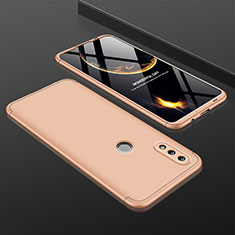 Funda Dura Plastico Rigida Carcasa Mate Frontal y Trasera 360 Grados Q01 para Huawei Honor 10 Lite Oro