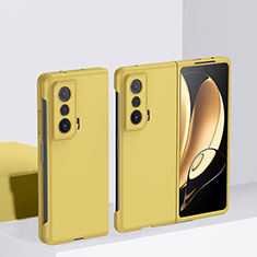 Funda Dura Plastico Rigida Carcasa Mate Frontal y Trasera 360 Grados QH1 para Huawei Honor Magic Vs 5G Amarillo