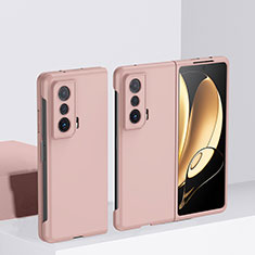 Funda Dura Plastico Rigida Carcasa Mate Frontal y Trasera 360 Grados QH1 para Huawei Honor Magic Vs 5G Oro Rosa