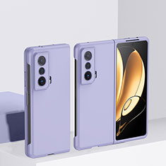 Funda Dura Plastico Rigida Carcasa Mate Frontal y Trasera 360 Grados QH1 para Huawei Honor Magic Vs Ultimate 5G Purpura Claro