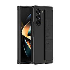 Funda Dura Plastico Rigida Carcasa Mate Frontal y Trasera 360 Grados QH3 para Samsung Galaxy Z Fold5 5G Negro