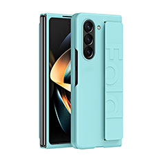 Funda Dura Plastico Rigida Carcasa Mate Frontal y Trasera 360 Grados QH3 para Samsung Galaxy Z Fold5 5G Verde