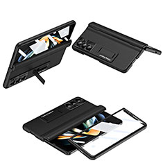 Funda Dura Plastico Rigida Carcasa Mate Frontal y Trasera 360 Grados QH5 para Samsung Galaxy Z Fold5 5G Negro