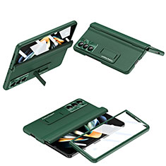 Funda Dura Plastico Rigida Carcasa Mate Frontal y Trasera 360 Grados QH5 para Samsung Galaxy Z Fold5 5G Verde